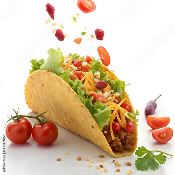 Fototapeta sandwich with tomato and cheese