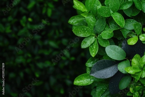 Fototapeta image showcasing beauty of diverse plant species in forest setting with vibrant colors and intricate details suitable