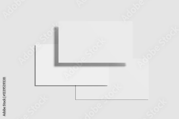 Obraz Blank Presentation Slide Mockup