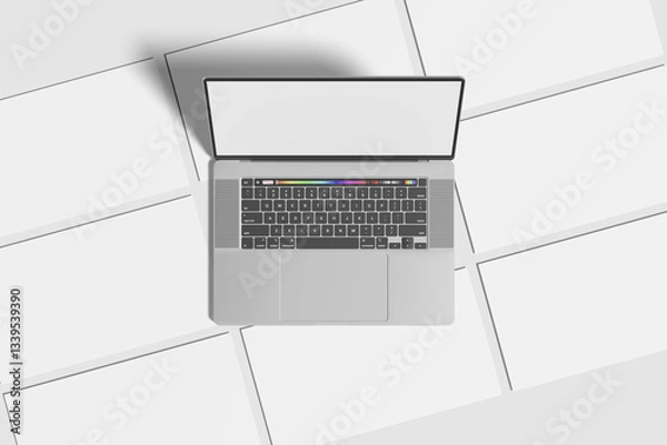 Obraz Blank Presentation Slide Mockup