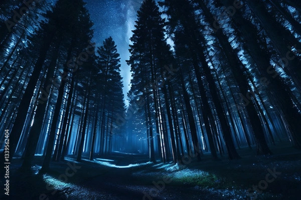 Obraz 夜の森の魅力