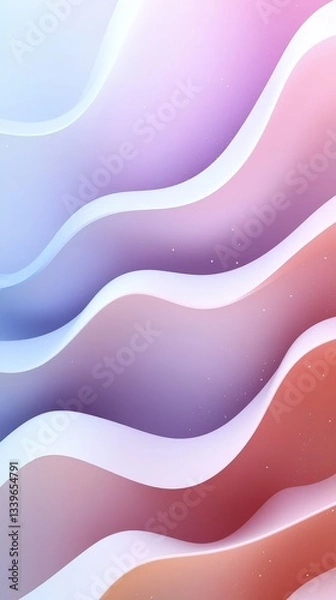Fototapeta Rendered in rich shades, this image depicts dynamic, flowing waves that convey a sense of energy and movement, perfect for modern designs and creative projects.