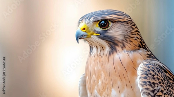 Obraz Close-Up Portrait of a Majestic Falcon