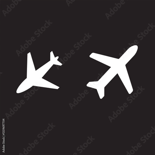 Obraz airplane icon vector illustration