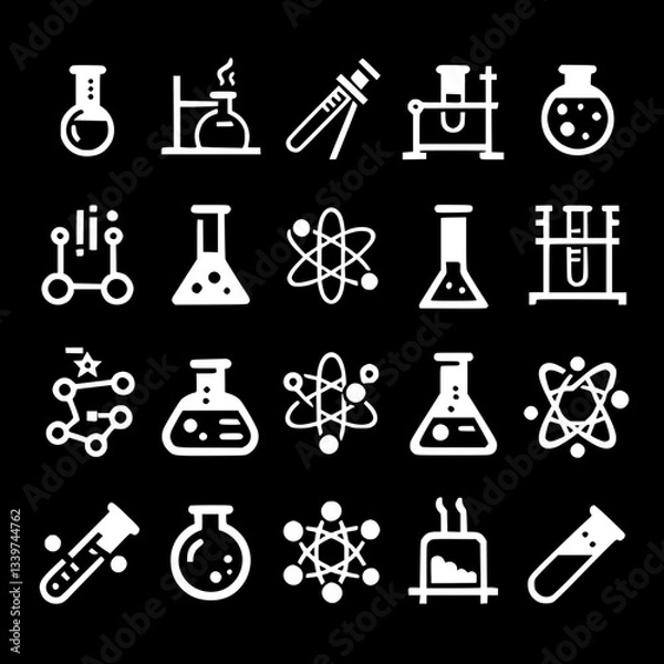 Obraz chemistry Icon Set