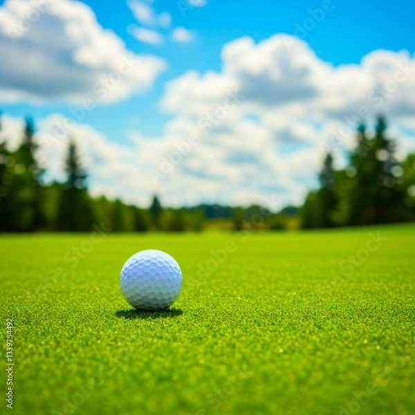 Obraz an outdoor golf course