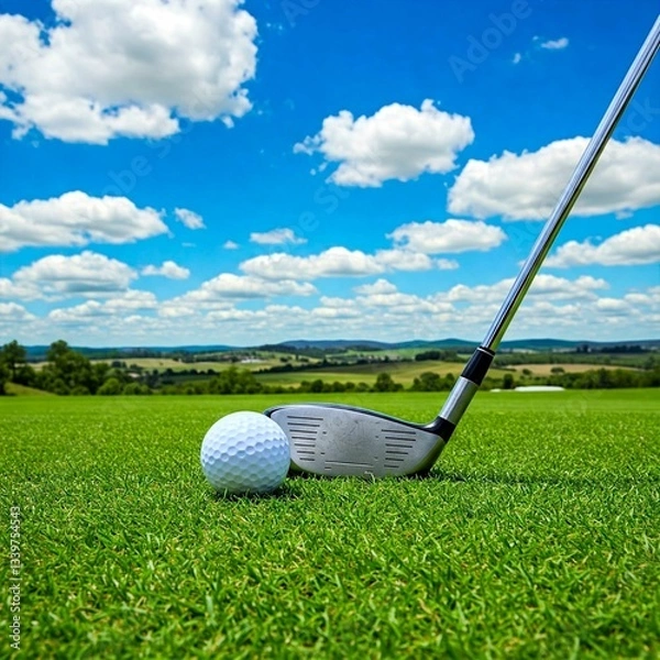 Obraz an outdoor golf course