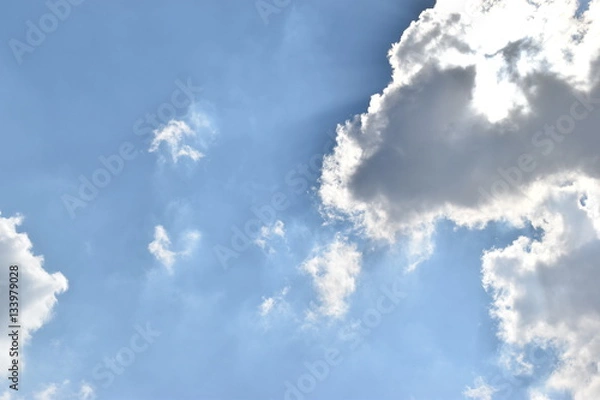 Obraz Partly cloudy overcast and rain will fall.