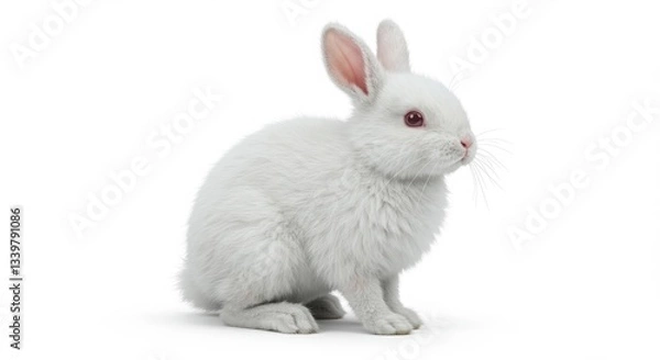 Obraz rabbit on white background