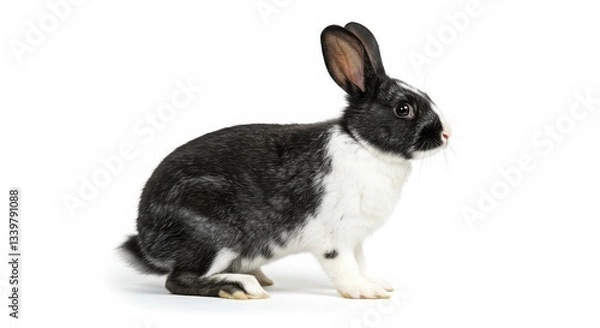 Obraz rabbit on white background