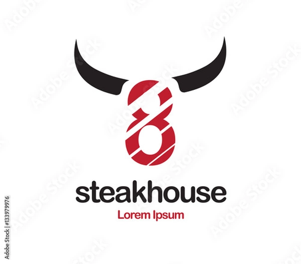 Obraz Steakhouse Logo Design