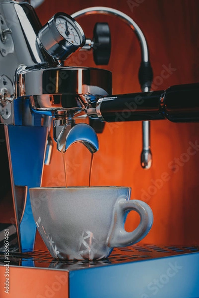 Obraz Espresso Brewing from Professional Coffee Machine