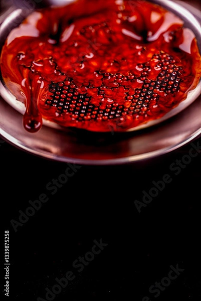 Obraz Abstract Espresso Extraction Macro