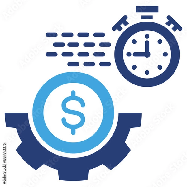 Fototapeta Efficiency Two Color Icon