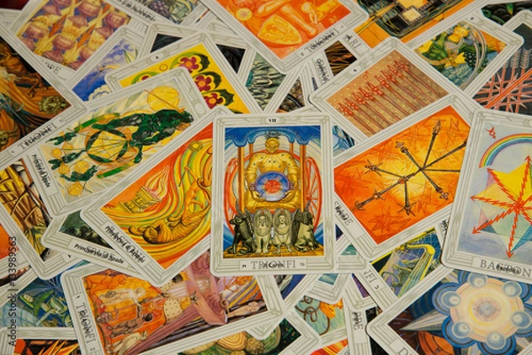 Obraz Tarot card The Chariot. Thoth deck.