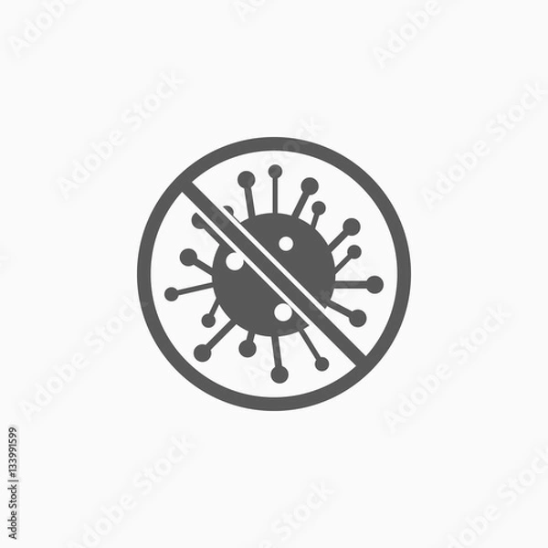 Obraz  no bacteria icon