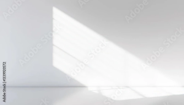 Obraz Soft, diffused sunlight illuminating a pristine white surface, minimal, ethereal