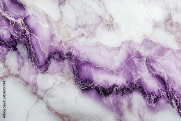 Fototapeta Purple and white marble stone texture, elegant and sophisticated surface. It is perfect for backgrounds, designs and adding a modern touch.