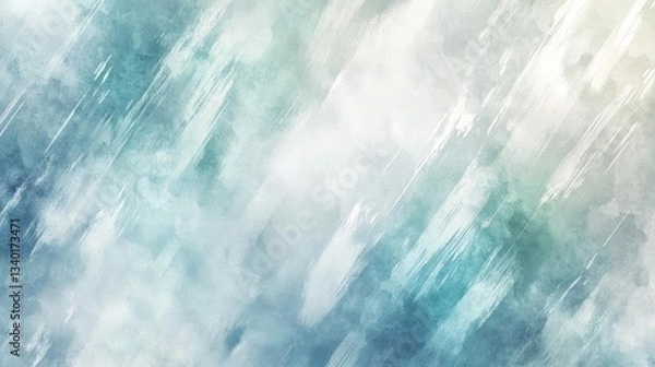 Fototapeta Abstract Blue Green White Watercolor Brushstrokes Background Texture & Pattern Design Ideas For Modern Living Spaces featuring Calm & Soft Color Palettes featuring Dynamic Brushstrokes & Movement