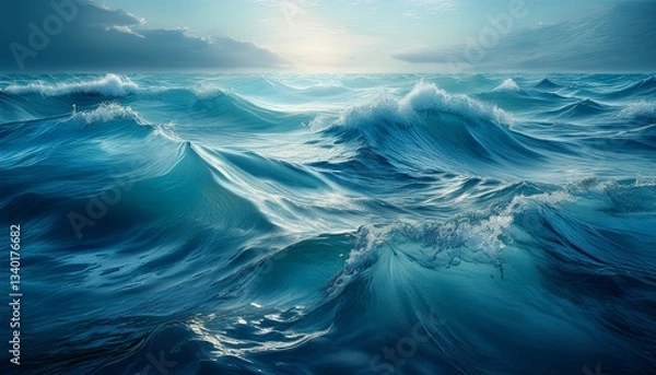 Obraz 空と荒れる海