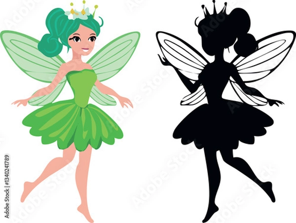 Obraz vector illustration of a fairy