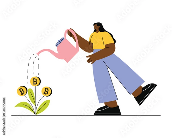 Obraz Cryptocurrency Concept Illustration