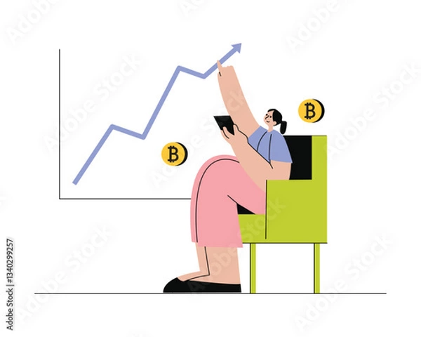 Obraz Cryptocurrency Concept Illustration