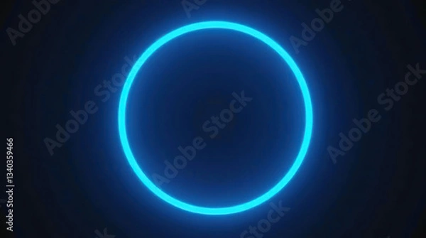 Fototapeta Bold and bright, this neon sparkle circle border adds an electrifying glow to any design.
