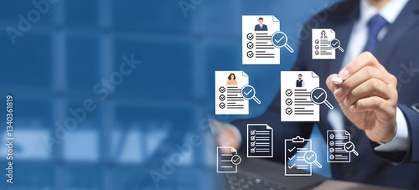 Obraz performance evaluation and announce employees passed probation, online assessments, employment forms, HR file management, survey statistics information