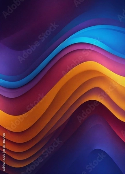 Fototapeta abstract colorful wave background