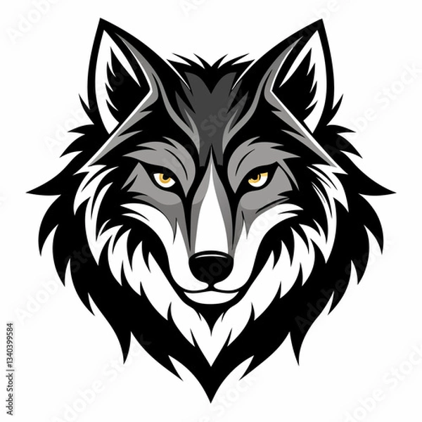 Obraz wolf head vector