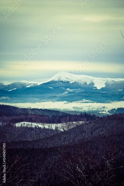 Obraz mountain landscape with snow