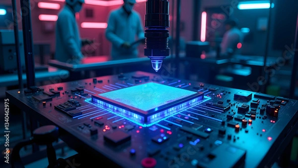 Fototapeta Cyber Genesis: The AI Awakening