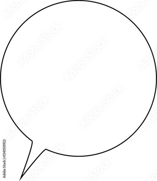 Fototapeta シンプルな吹き出し