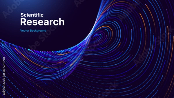 Obraz Cyber Big Data Flow Particles Bokeh. Digital Neural Network. Concept of AI Artificial Intelligence Technology Machine Deep Learning. Digital Communication. Science Technology Presentation Vector.