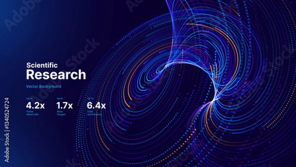 Obraz Cyber Big Data Flow Particles Bokeh. Digital Neural Network. Concept of AI Artificial Intelligence Technology Machine Deep Learning. Digital Communication. Science Technology Presentation Vector.