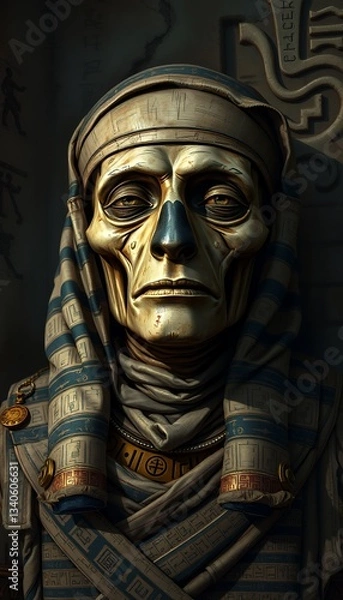 Obraz Detailed 3D Render of an Ancient Egyptian Mummy Priest