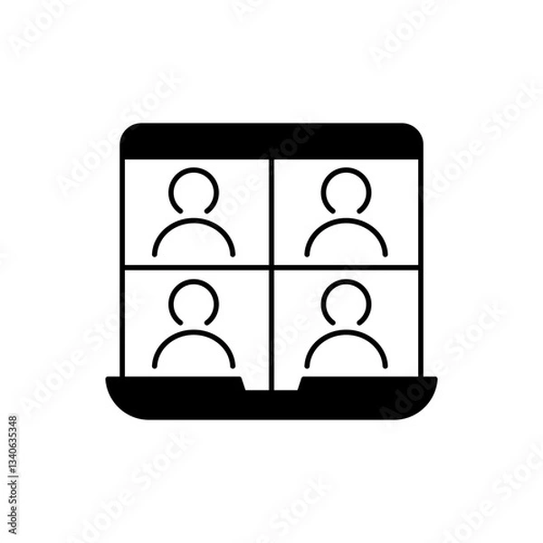 Obraz Team vector icon set. Teamwork illustration sign collection. Development symbol. Progress  logo. 