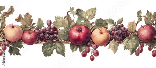 Obraz Autumn Harvest Border Design