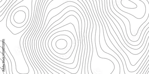 Fototapeta Abstract Blank Detailed Topographic Contour Map Subtle White Vector Background.White wave paper curved reliefs abstract background,paper texture Imitation of a geographical map,