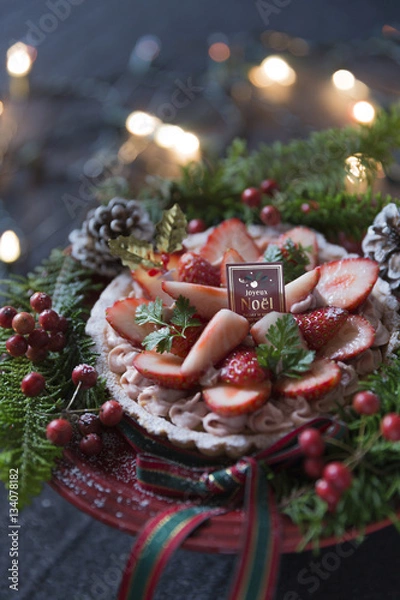 Obraz 苺のクリスマスケーキ