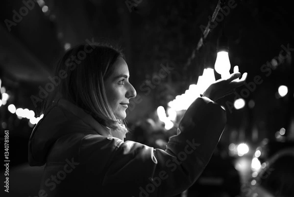 Obraz 美しい女性のポートレート