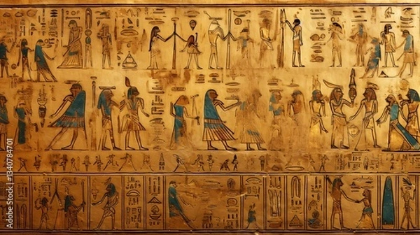 Obraz 古代エジプトの壁画のような背景