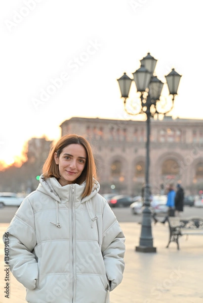 Fototapeta 笑顔溢れる美しい女性のポートレート