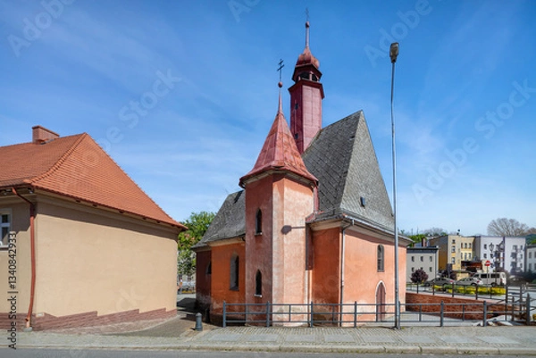 Fototapeta Nowa Ruda, Poland - 18th century church of Assumption of the Blessed Virgin Mary