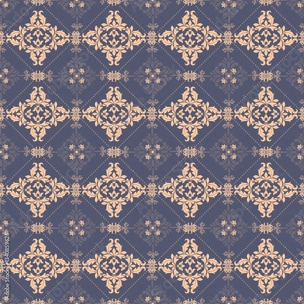 Obraz seamless damask pattern