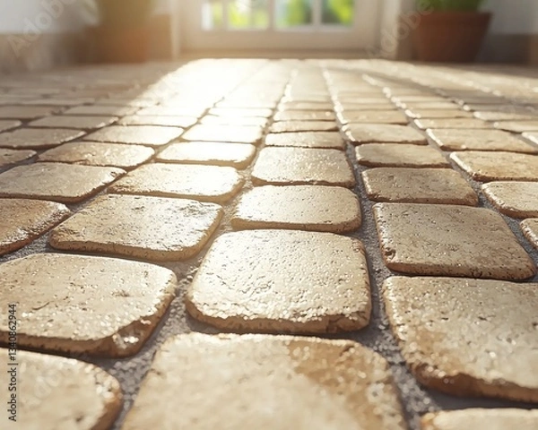 Obraz Sunlight on a stone pavement