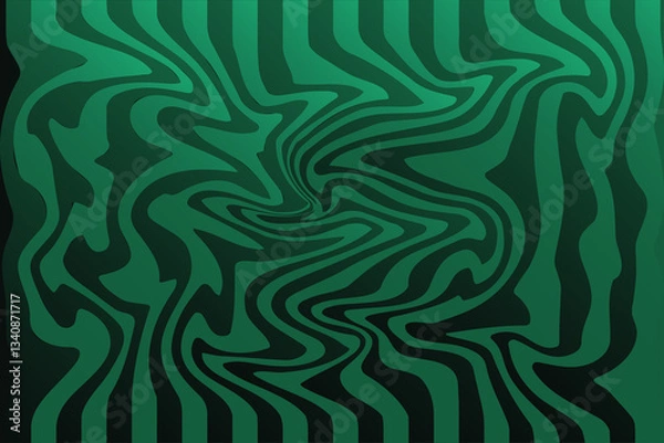 Obraz Background green color waves