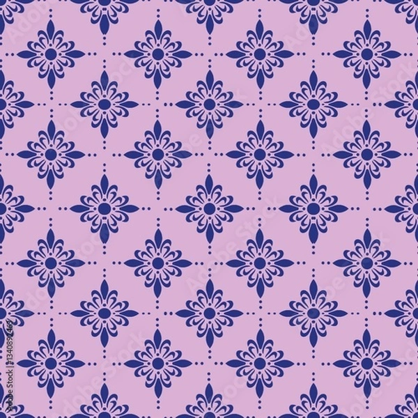 Obraz seamless damask pattern