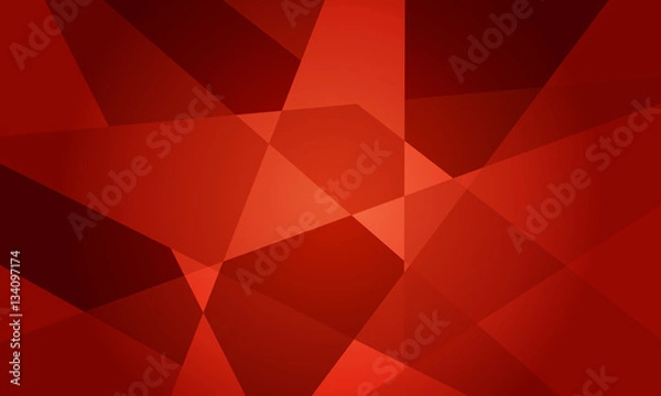 Obraz wallpaper in red colours with geometric pattern